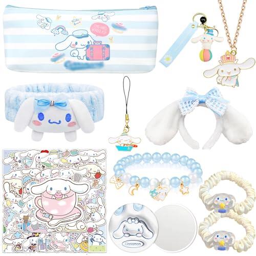 Ubephant Sanrio Collar, Cinamorol Pulsera, Llavero Cinamorol, Collar Cinamorol, Diadema Cinamorol Accesorios Pelo Niña Pegatinas de Cinamorol Regalos set para niñas