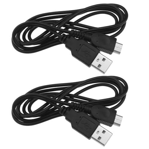 Create idea 2 Piezas Cable de Carga USB Compatible con Nintendo Gameboy Micro GBM Cable de Carga USB Accesorios de Plomo Cable de Cargador de Alimentación Cable de 1,2 M