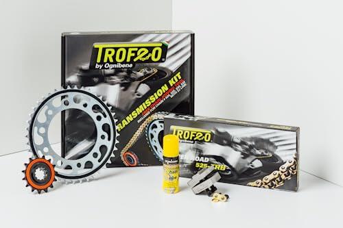 KIT DE TRANSMISIÓN E-BIKERS CADENA CORONA PIÑON TROFEO COMPATIBLE CON YAMAHA FZ6 FZ6 2 2004/2009
