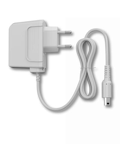 FLLAGG20 1X Cargador compatible con Nintendo 3DS 2DS DSi 3DS XL EU Charger | Entrada 100-240V Salida 4.6V 900mA Cable 110 Cm Compatible con 3DS 2DS DSi 3DS XL Adaptador Corriente Charger Power Adapter