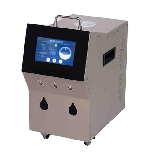 GERAZAHO Máquina de inhalación de hidrógeno, inhalador de Tres Puertos Separado de 3000ml/min, ionizador con tecnología SPE, Equipado con polea Universal 3000ml/min