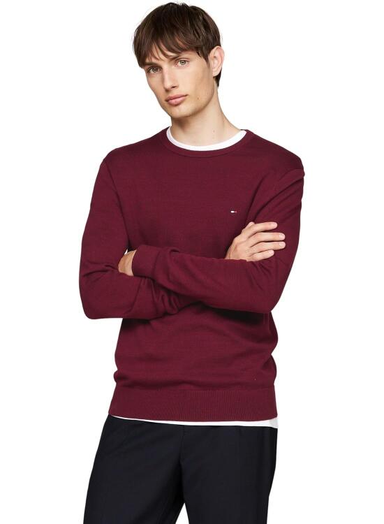 Tommy Hilfiger Jersey Hombre Essential Cotton Crew Neck de Algodón