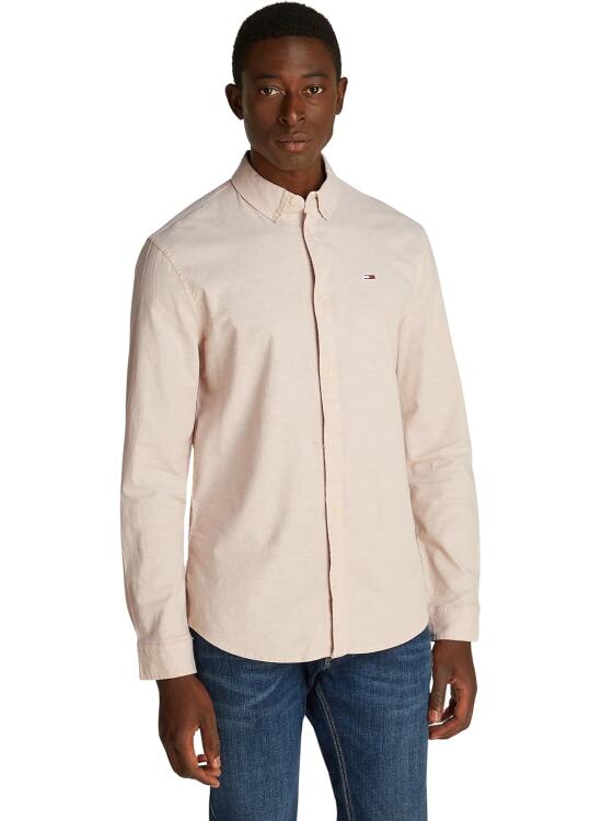 Tommy Jeans Camisa Hombre TJM Slim Manga Larga