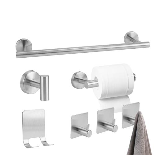 Optimización y Estilo en el Baño: Un Análisis del Juego de Accesorios Esenciales