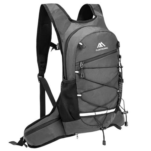 Flintronic Mochila de Ciclismo Ligera, Bicicleta Montaña, Deporte para Hombre y Mujer, Aire Libre, Camping - Gris
