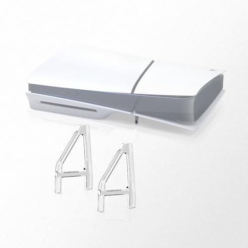 XBERSTAR Soporte para PS5 Slim, para pies de enfriamiento PS5 Pro, soporte de colocación horizontal compatible con PS5 Slim Horizontal (Disc Edition-A)