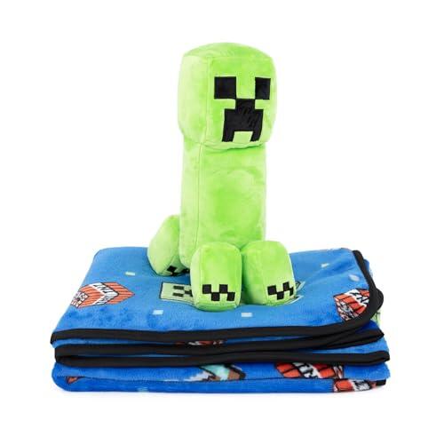 Transforma la habitación de tus hijos con el set de manta y cojín de Minecraft Creeper