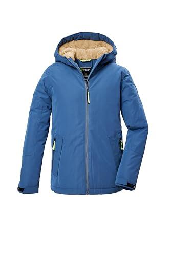 killtec Niños Chaqueta funcional/chaqueta de invierno con capucha KOW 377 BYS JCKT, blaugrau, 164, 42169-000
