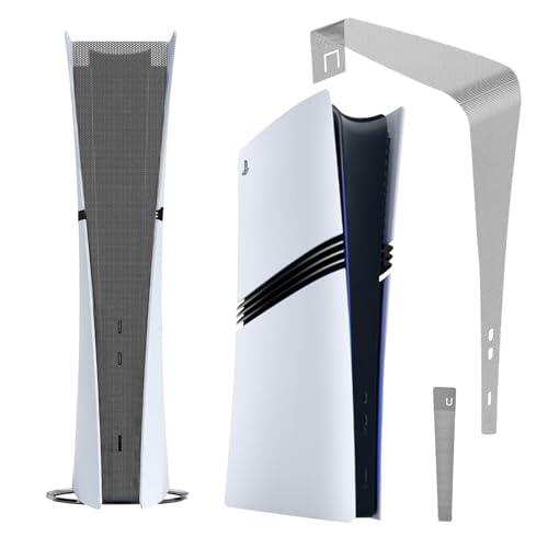 Cubierta antipolvo para PS5 Slim, filtro de cubierta antipolvo para ventilador PS5, disipador de calor, cubierta antipolvo para Playstation 5 Slim Optical Drive / Kit de accesorios de versión digital