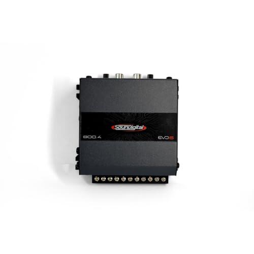 SounDigital 800.4 Evo6 Class D 4 canales 4 ohmios módulo amplificador – Canal 2 Ohm puente 4 ohmios – SD 800 W Rms 4c Power Auto Sound Auto Camión Pickup SUV 800 Wrms 800.4-4 Sd800.4 Evo 6