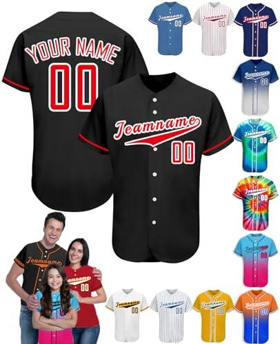 Camiseta de béisbol personalizada para hombres, mujeres y niños, camiseta de béisbol personalizada con el nombre del número, camiseta de béisbol personalizada, tallas S-4XL, Color-07, 50