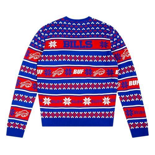 Foco Standard NFL Big Logo Ugly Sweater, Team Color