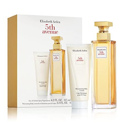 Elizabeth Arden - Set de Regalo 5th Avenue: Eau de Parfum, con Notas Florales de Magnolia Rosada, Violeta y Ámbar, 125 ml + Crema Corporal 100 ml, Regalo para Mujeres