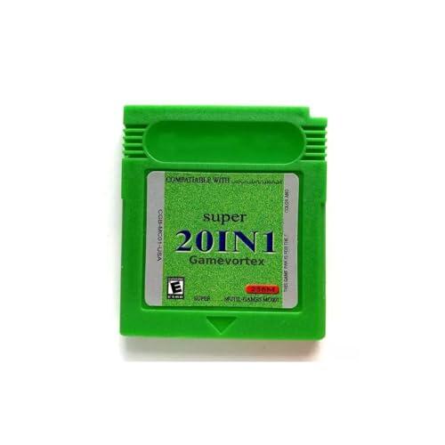 Super Cartridge 20 en 1 Game Boy Color GBC 16bits Tarjeta de cartucho de videojuegos para consolas de mano