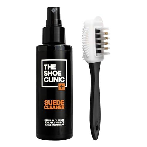 Shoe Clinic Set de cepillos limpiadores para nubuck y ante de | Kit de limpieza de calzado con cepillo para ante y limpiador de zapatos de ante y cuero