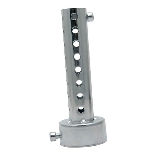KACEPAR 48mm Motocicleta DB Killer Silenciador Deflector, Silenciador de Tubo de Escape Universal Cancelador de Ruido, Silenciador de Ruido De Lata Silenciador Extraíble, Plata, 1 Pieza