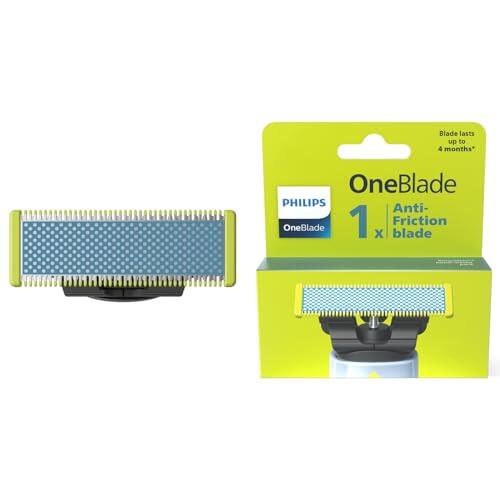 Philips QP215/50 OneBlade Cuchilla de Repuesto, para Recortador de Barba y Maquina de afeitar Hombre, Compatible con todos los Philips OneBlade, 1 unidad
