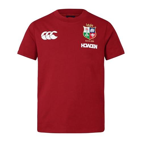 Canterbury of New Zealand - British and Irish Lions Cotton, Camisa Niños Unisex, Red Dahlia,