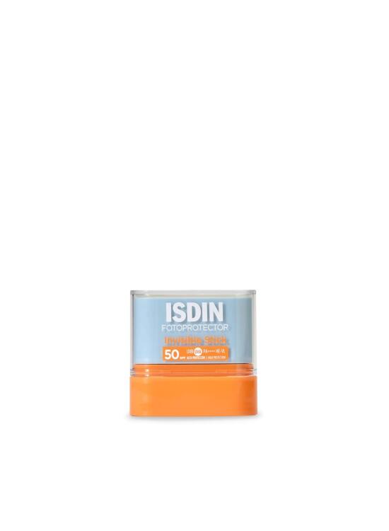 ISDIN Invisible Stick SPF 50 Protector Solar Invisible en Stick Alta Protección para Las Zonas más Sensibles 10 gr