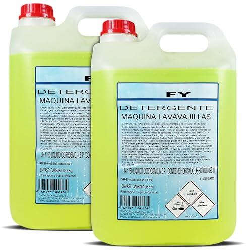 Jabón Líquido de Máquinas de Lavavajillas 10 litros | Elevado Poder Desengrasante, Máquina Industrial