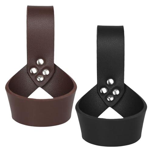 Soporte de Cinturón Para Espada Ancha - Vaina de Cuero Ajustable Retro Para Pirata - Adecuado Para Fiestas
