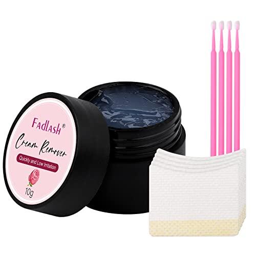 FADLASH Removedor de Extensiones de Pestañas 10g Removedor de Disuelve Potente para Extensiones de Pestañas Removedor de Pegamento de Pestañas Baja Irritación para Piel Sensible(Rosa)