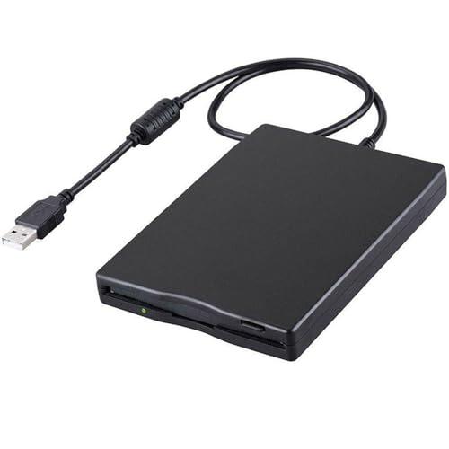 Disquetera Externa USB FDD 1,44 MB 3,5 Pulg, Unidad Disquete Portátil Floppy Disk Drive, Lector Tarjetas Disquetes Extraíble Externo para Portátiles Windows 11/10/7/8/XP/Vista/ME/2000/SE,Plug and Play