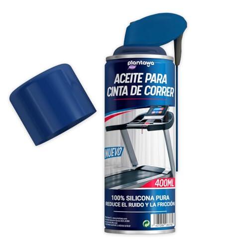 Plantawa Spray Lubricante para Cintas de Correr 400ml | Lubricante Silicona Cinta Correr. Ideal para Gimnasios, Cintas Domésticas. Aplicación Precisa. Apto para todas las cintas de correr.