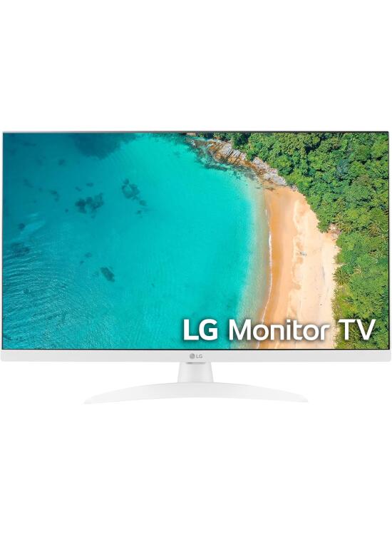 LG 27TQ615S-WZ - Smart Monitor, 27", 1920x1080, IPS, (16:9), webOS22, 250 CD/m², No, Inclinación Fija, DVB-T2 H.265, Altavoces Integrados, Blanco