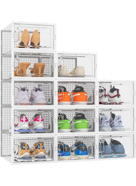 Organiza tu calzado con estilo y eficiencia: Análisis de las cajas apilables HOMIDEC