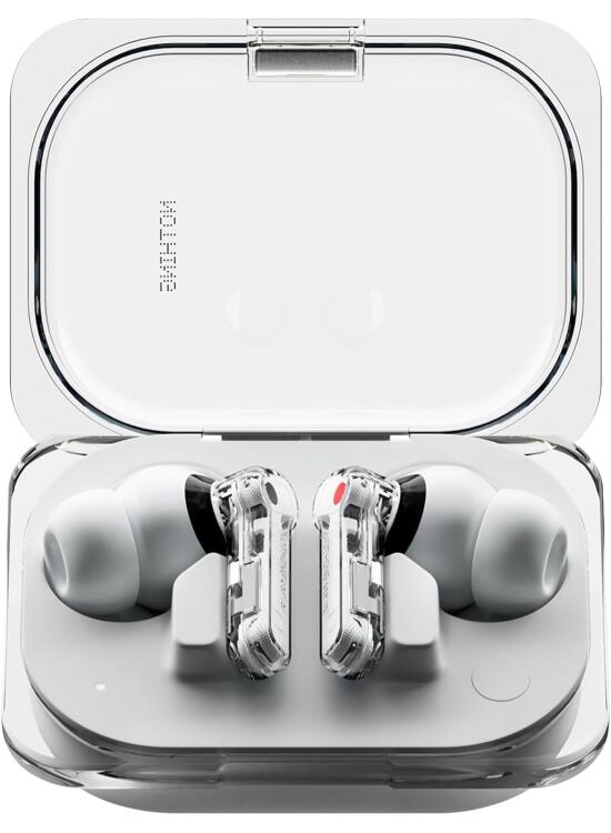 Nothing Ear (a) Auriculares inalambricos Bluetooth con Integración de ChatGPT, Cancelación de Ruido Activa, Algoritmo de Mejora de Graves y hasta 42,5 Horas de reproducción - Blanco