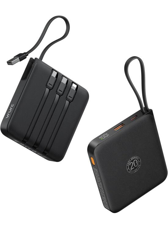 Energía Portátil Siempre a Mano: Análisis Detallado de la Batería Externa con Cables Integrados