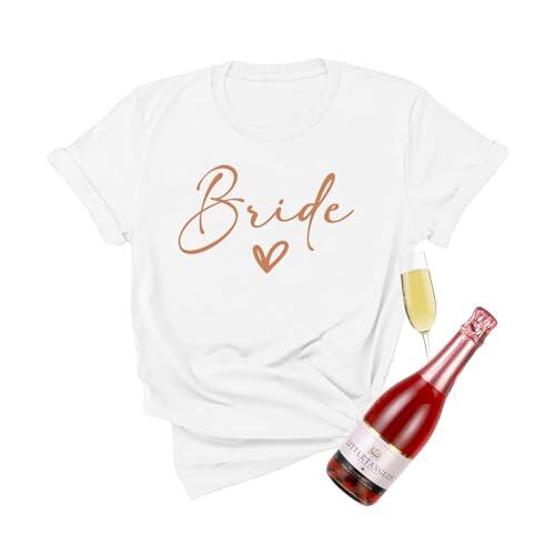 pojah T-Shirt Mujer, Camiseta Novia, JGA Camiseta Las Mujeres de separación Soltero, Camiseta Novia del Equipo para Mujeres