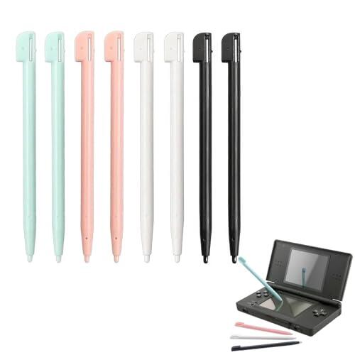 Lápiz táctil para NDS Lite DSL NDSL, Bolígrafos táctiles de plástico para una operación Suave y precisa en la Pantalla táctil, Stylus Kunststoff Spielkonsole Zubehör (8)
