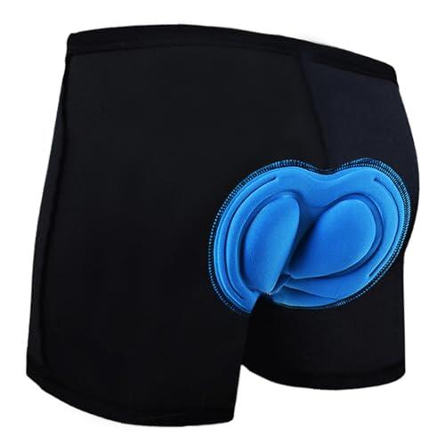 Flintronic 1PCS Ropa Interior Hombre Bicicleta, Pantalón Corto Bicicleta, Calzoncillos Cortos Bicicleta, Antibacterianos, Transpirables, Montaña, Negro, XL