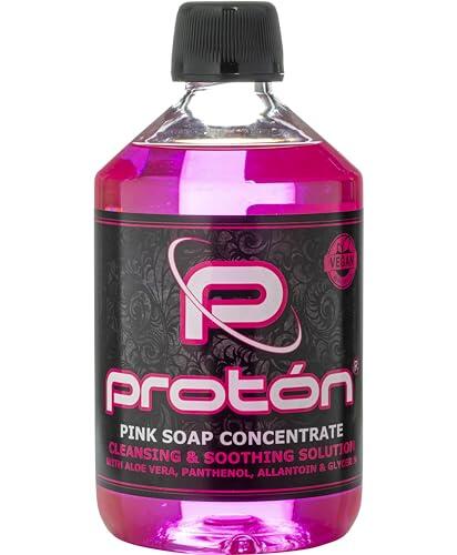 Pink Soap Proton CONCENTRADO con Pantenol, Alantoina y Aloe Vera - 500ml / 17 Oz. Jabon para Tatuajes.