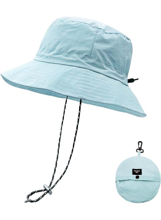 lifwimner Plegable Sombrero de Pescador Mujer Hombre Impermeable Sombrero de Sol Verano Playa Gorra Unisex con