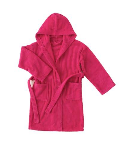 Top Towel - Confort - Albornoz niña - Albornoz niño - Algodón 100% - Rizo 450 grms. De 10 a 12 años. Rosa