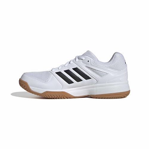 adidas Mujer Speedcourt Women Indoor Shoes, FTWR White/Core Black/Gum10, 40 EU