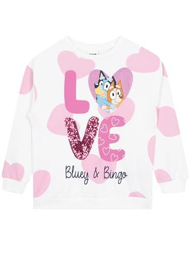 Bluey Sudadera Bingo Sudaderas Niña | Sudadera Blanca Niña | Verano Sudaderas Chica | Blanco 3-4 Años