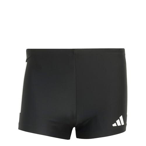 Adidas Uomo 3 Stripes Swim Boxers, Black/White, L