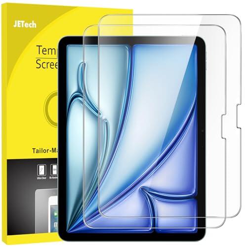 JETech Protector de Pantalla para iPad Air 11 Pulgadas M4/M3/M2 (2026/2025/2024), Cristal Vidrio Templado 9H, HD Transparente, 2 Unidades