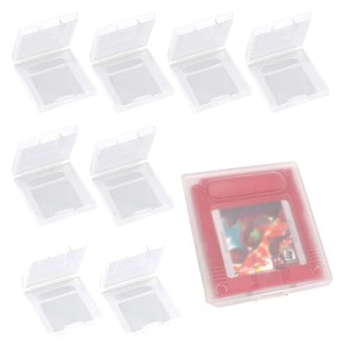 Comioke Game Card Cartucho De Almacenamiento,Caja De La Caja Cubierta De Polvo,Funda Protectora De Plástico Transparente A Prueba De Arañazos,Para Game Boy Color,Gameboy Pocket,GB/GBC/GBP,8 Piezas
