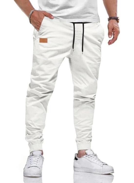 TARAINYA Pantalones Hombre Algodón Cordón Chinos con Bolsillo