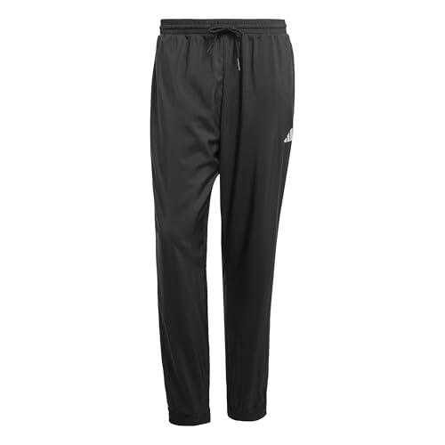 adidas Uomo Essentials Small Logo Stanford Pant Elasticated, Black/White, L