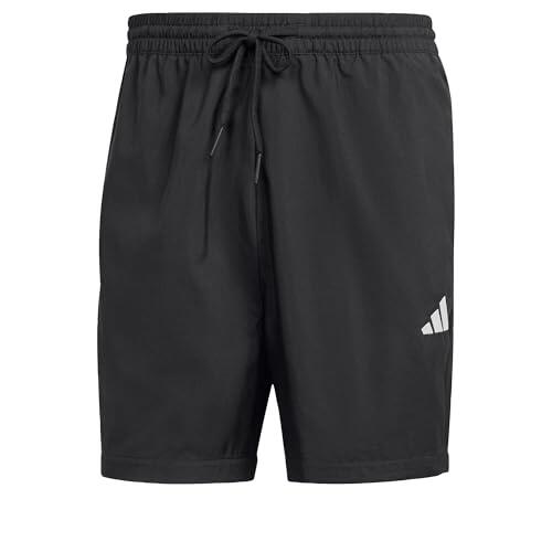 adidas Hombre Essentials Small Logo Chelsea Shorts, Black/White, L