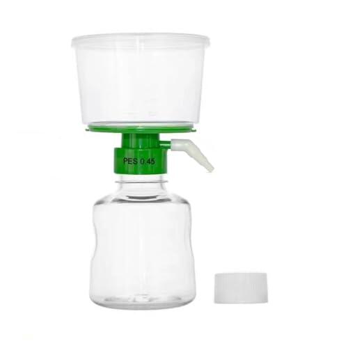 QOAEZK Unidades de filtro de vacío estériles de 500 ml con membrana PES de 0,45 um, envueltas individualmente
