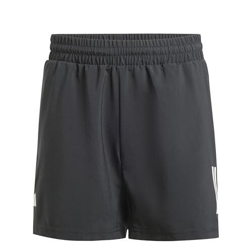 adidas Niños Boys Club Tennis 3-Stripes Shorts, Black, 5-6 Years