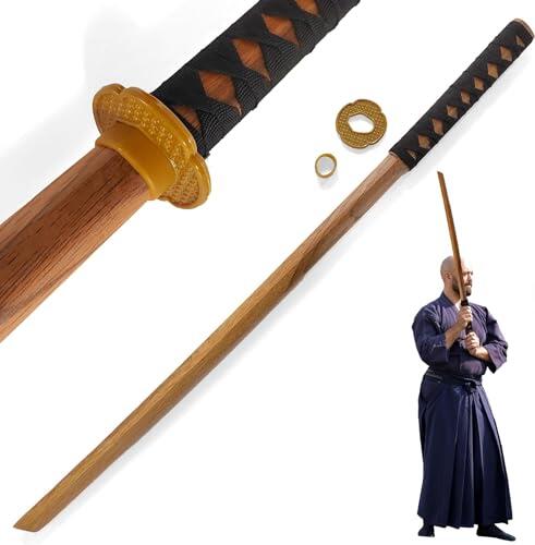 Bokken de madera, Shinai, Katana Wakizashi Tanto, espada Kendo accesorios para armas de madera, espada Kendo entrenamiento de combate, espada samurái, juego de rol Iaido Bokken