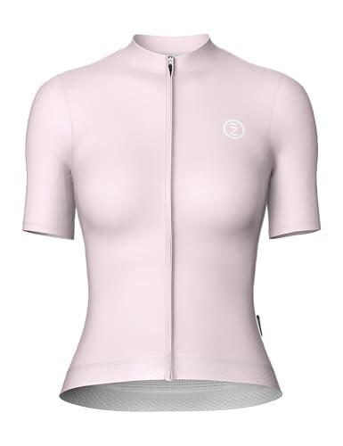 INBIKE Maillot Ciclismo Mujer Ropa Camiseta Verano Bicicleta Manga Corta MTB Carretera Montaña Ciclista Bici Transpirable y de Secado Rápido Bolsillos de Gran Capacidad Rosa M